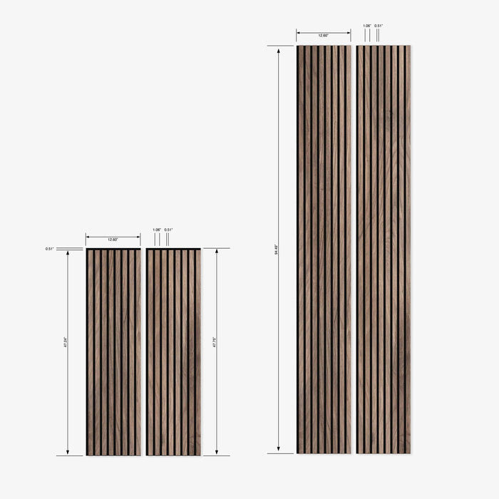 The Wood Veneer Hub Luxury American Walnut Acoustic Slat Wood Wall Panels | Original Slatpanel®