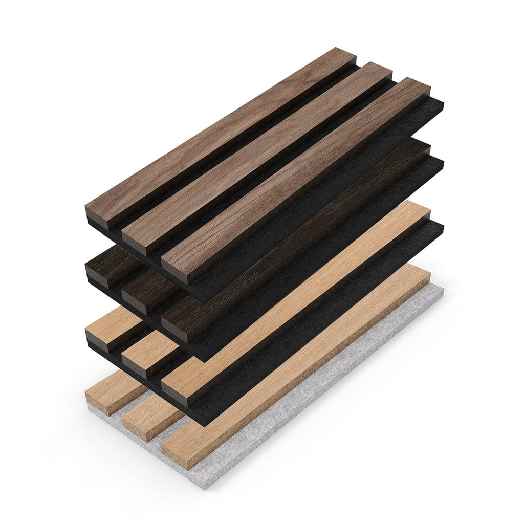 The Wood Veneer Hub Acoustic Slat Wood Panels Full Sample Box
