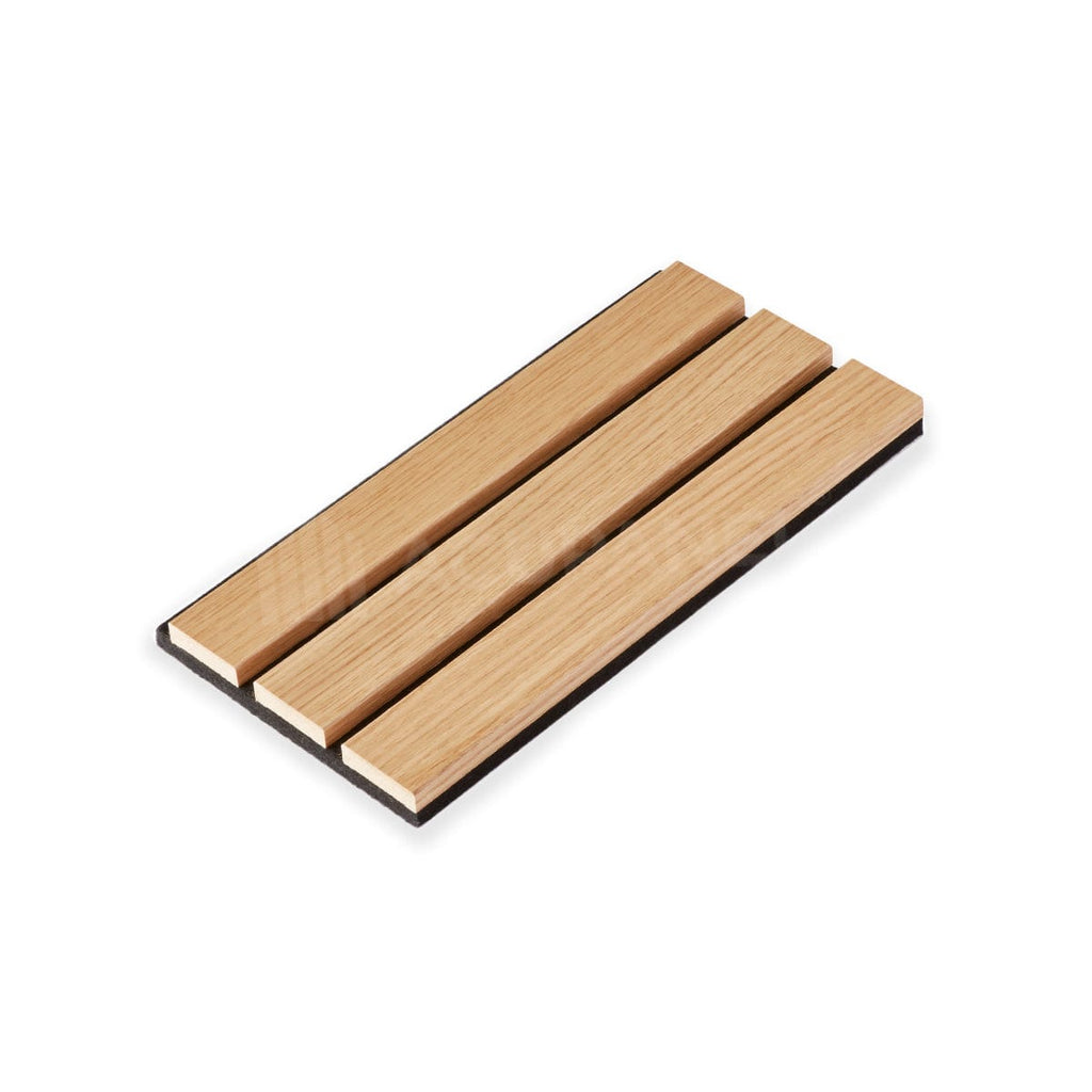 The Wood Veneer Hub Slatpanel® Luxe Acoustic Wide Slat Wood Wall Panel Samples