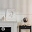 Slatpanel® Snow White Colour Acoustic Slat Wall Panels