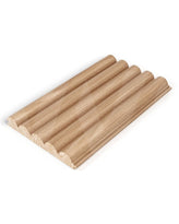 The Wood Veneer Hub Fluted Tambour Wood Effect Wall Panel Samples