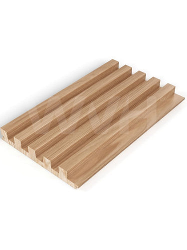 The Wood Veneer Hub Fluted Tambour Wood Effect Wall Panel Samples