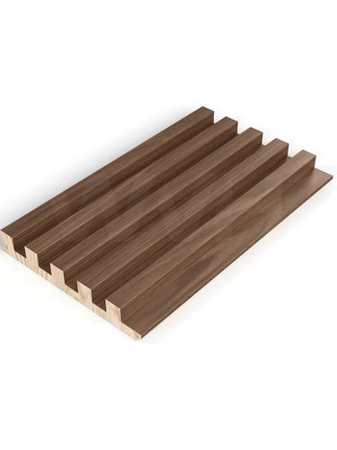 The Wood Veneer Hub Fluted Tambour Wood Effect Wall Panel Samples
