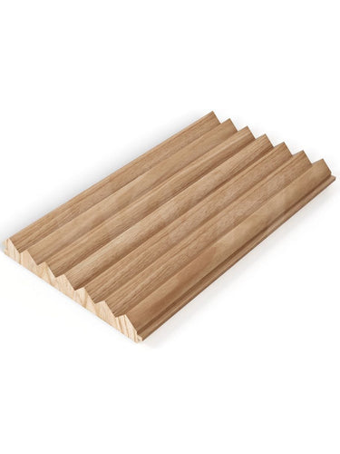 The Wood Veneer Hub Fluted Tambour Wood Effect Wall Panel Samples