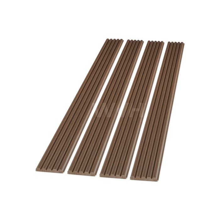 The Wood Veneer Hub Walnut Ridge Fluted Tambour Wood Effect Wall Panels