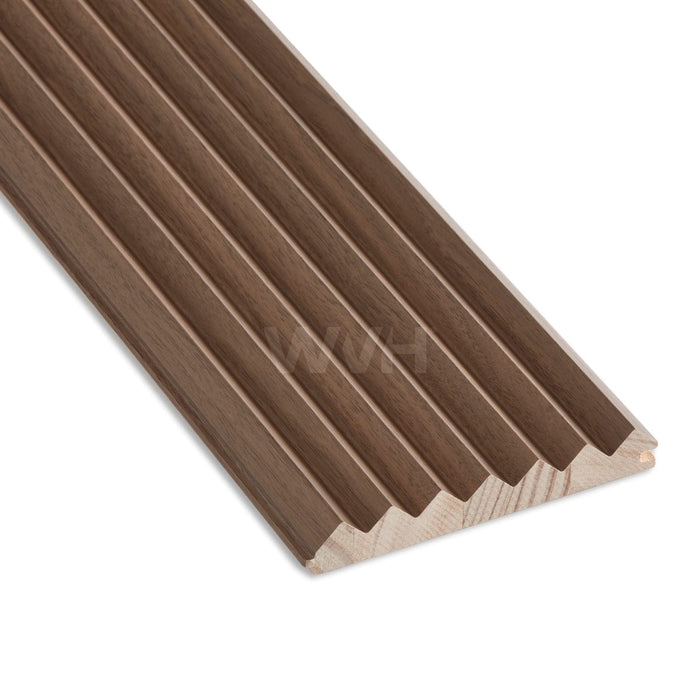 The Wood Veneer Hub Walnut Zigzag Fluted Tambour Wood Effect Wall Panels