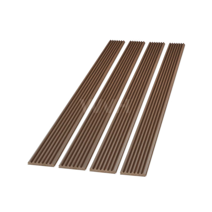 The Wood Veneer Hub Walnut Zigzag Fluted Tambour Wood Effect Wall Panels