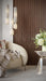 The Wood Veneer Hub Walnut Zigzag Fluted Tambour Wood Effect Wall Panels