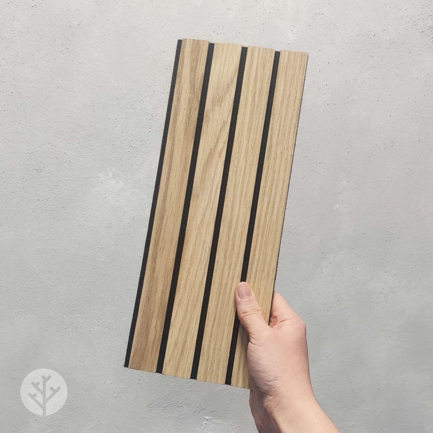 Échantillons de panneaux muraux en bois à lattes larges non acoustiques Slatpanel®