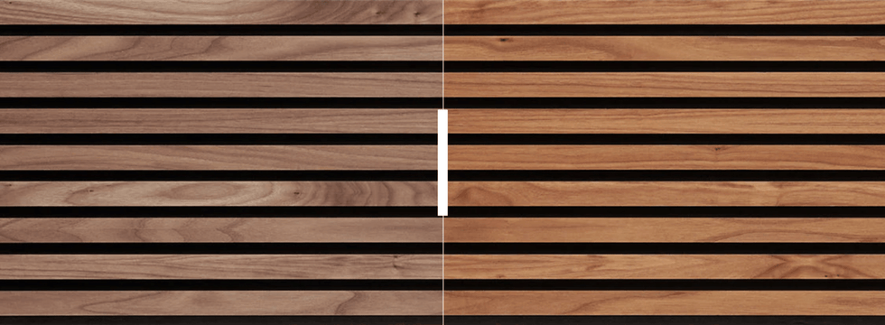 Wood finish before and after