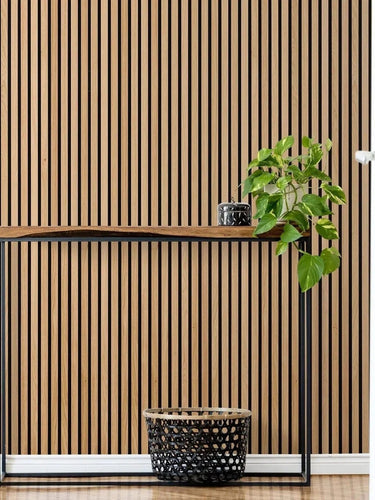 Panneaux muraux en bois à lattes acoustiques en chêne naturel Slatpanel®