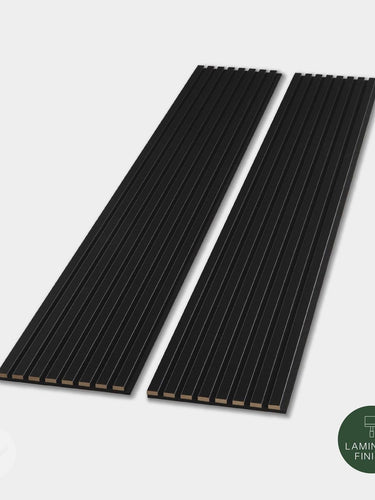 WVH® Acoustic Slat Colour Wall Panels 240cm x 64cm Black Colour Acoustic Slat Wall Panels