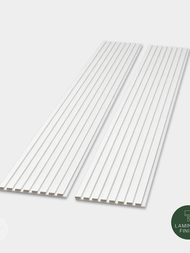 WVH® Acoustic Slat Colour Wall Panels 240cm x 64cm Snow White Colour Acoustic Slat Wall Panels