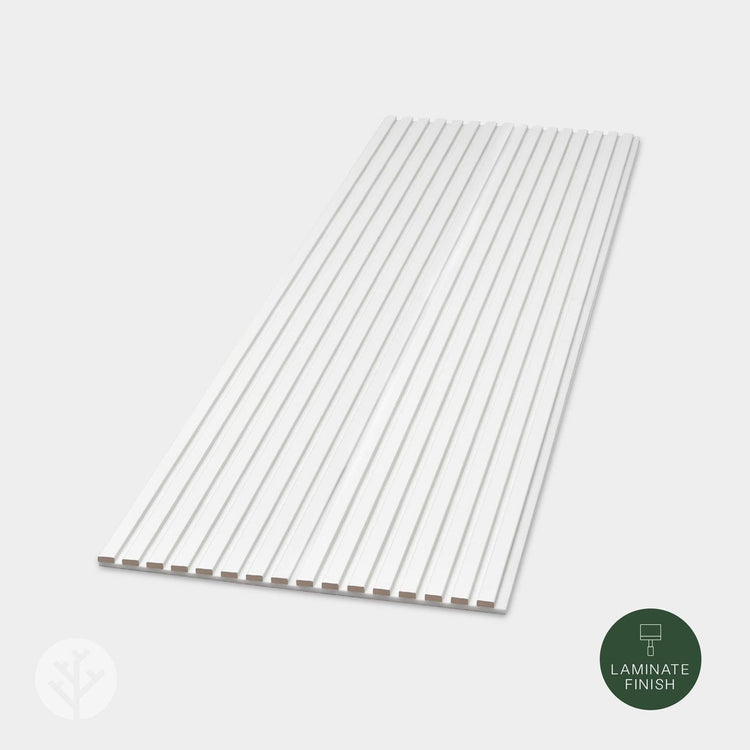 Snow White Acoustic Slat Wall Panels | Snow White Wood Panel